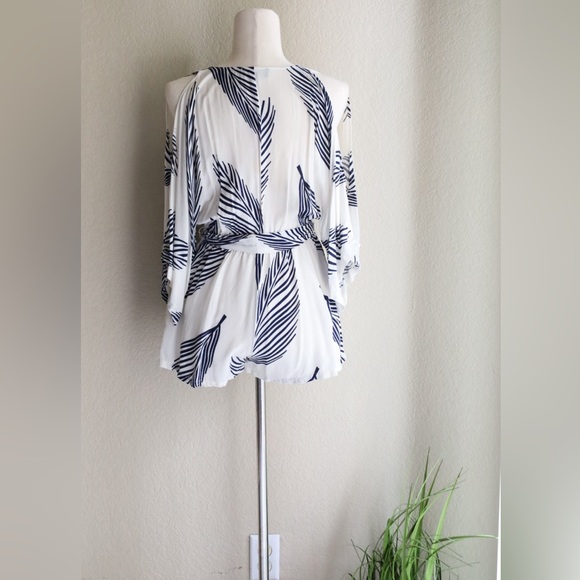 Aakaa Navy and White Swim Cover-Up - Picture 2 of 6